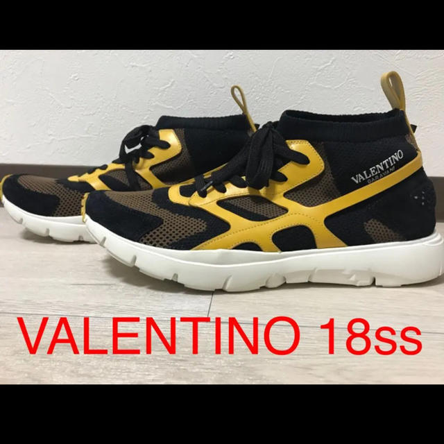 VALENTINO(ヴァレンティノ)の☆美品☆ VALENTINO 18ss スニーカー サウンド ハイ  メッシュ メンズの靴/シューズ(スニーカー)の商品写真