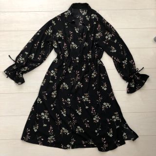 シマムラ(しまむら)のしまむらで購入☆花柄シャツワンピ(ひざ丈ワンピース)