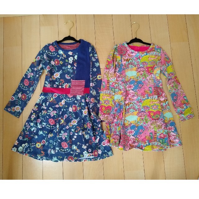 OILILY(オイリリー)のオイリリー　長袖ワンピース　2着セット　サイズ110 キッズ/ベビー/マタニティのキッズ服女の子用(90cm~)(ワンピース)の商品写真