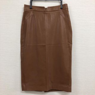 ザラ(ZARA)のZARA BASIC レザー風スカート(S)(ひざ丈スカート)