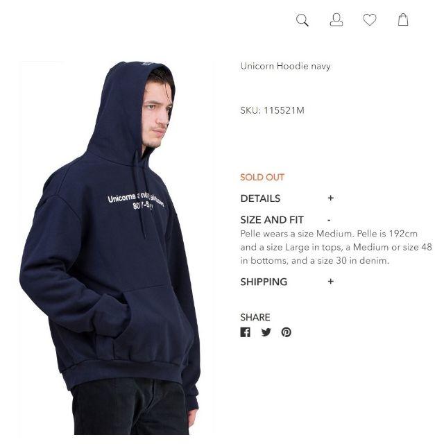 BALENCIAGA パーカー ネイビー