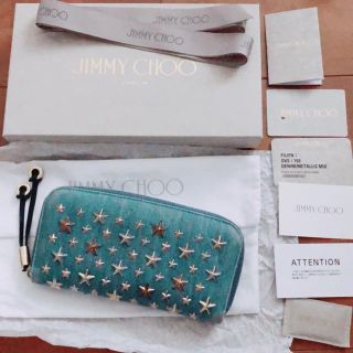 ジミーチュウ(JIMMY CHOO)のジミーチュウ JIMMY CHOO デニム長財布 箱リボン等全てあります(財布)