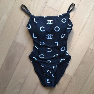 シャネル(CHANEL)のbubu様専用👙レア  シャネル ロゴ ワンピース水着(水着)