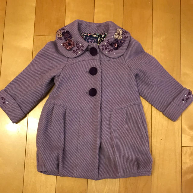 ANNA SUI mini(アナスイミニ)のYUZU様専用です！美品☆アナスイミニ  コート  90 95 キッズ/ベビー/マタニティのキッズ服女の子用(90cm~)(ジャケット/上着)の商品写真