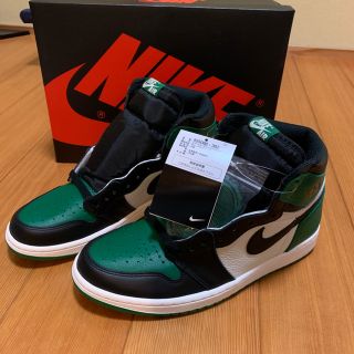 ナイキ(NIKE)のNIKE aj1パイングリーン   新品未使用(スニーカー)