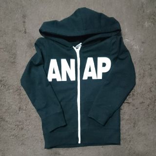 アナップキッズ(ANAP Kids)の★ANAP＊ファスナーパーカー＊ブラック＊110㎝(ジャケット/上着)