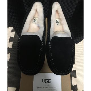 アグ(UGG)のさらびー様専用！！【新品】UGGアンスレーモカシン（ブラック約23.5〜24㎝）(スリッポン/モカシン)