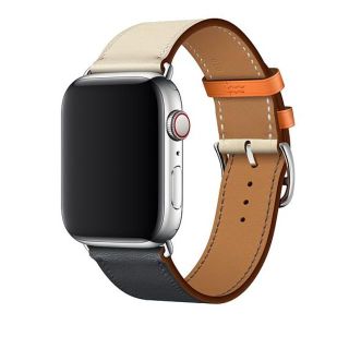 アップルウォッチ(Apple Watch)のエルメス 純正 ヴォー・スウィフトストラップ44mm (ストラップ/イヤホンジャック)