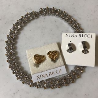 ニナリッチ(NINA RICCI)のNINA RICCI ハートイヤリング(ネックレス)