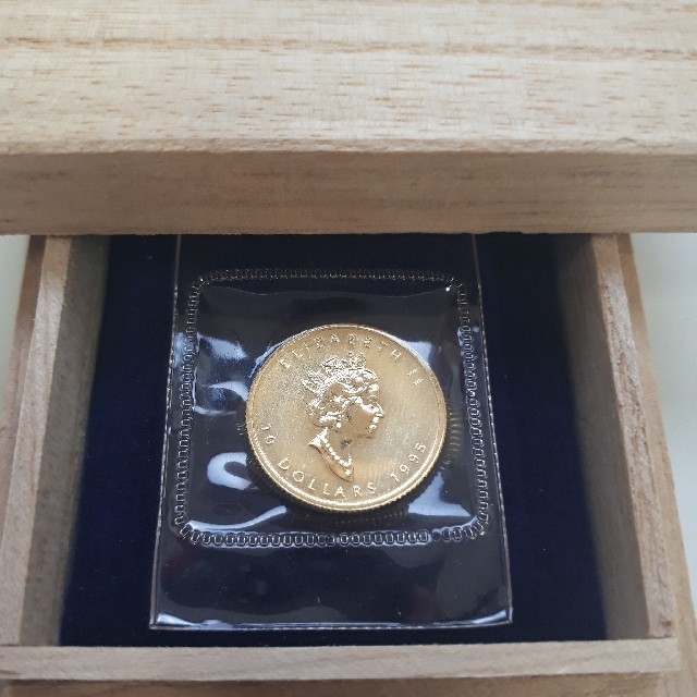 20mm厚さ★未開封 カナダ メイプルリーフ金貨 1995年 メープルリーフ
