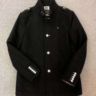 バーバリーブラックレーベル(BURBERRY BLACK LABEL)の美品 バーバリー ブラックレーベル マリンコート サイズL(ピーコート)