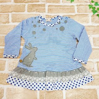 ニットプランナー(KP)のゆいなママ様専用 trois lapins kp チュニック90㎝ ブルー(Tシャツ/カットソー)