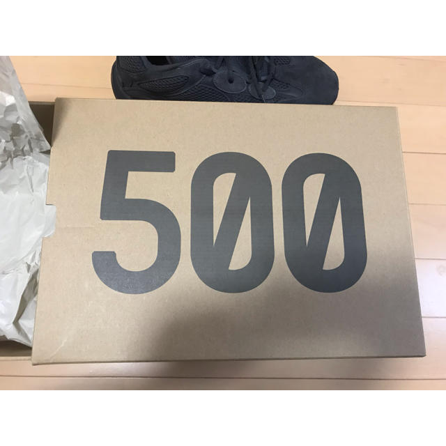 新品未使用 yeezy 500 ブラック 27.5cm イージー500 黒 3