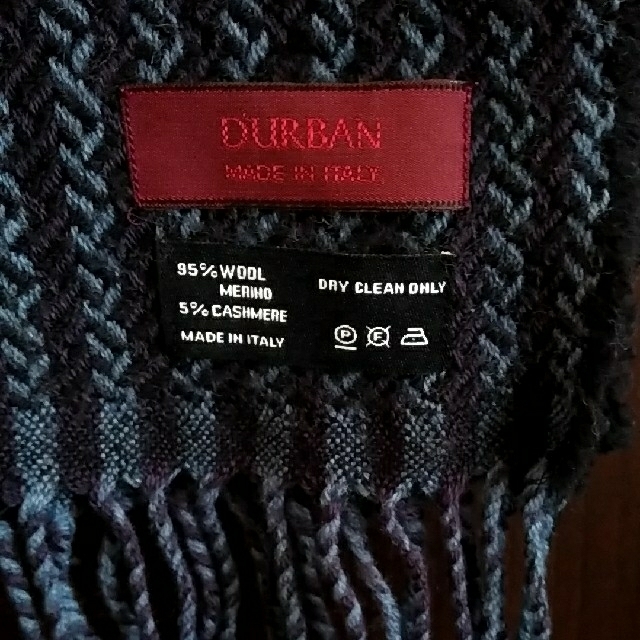 D’URBAN(ダーバン)の紳士　ウールマフラー メンズのファッション小物(マフラー)の商品写真