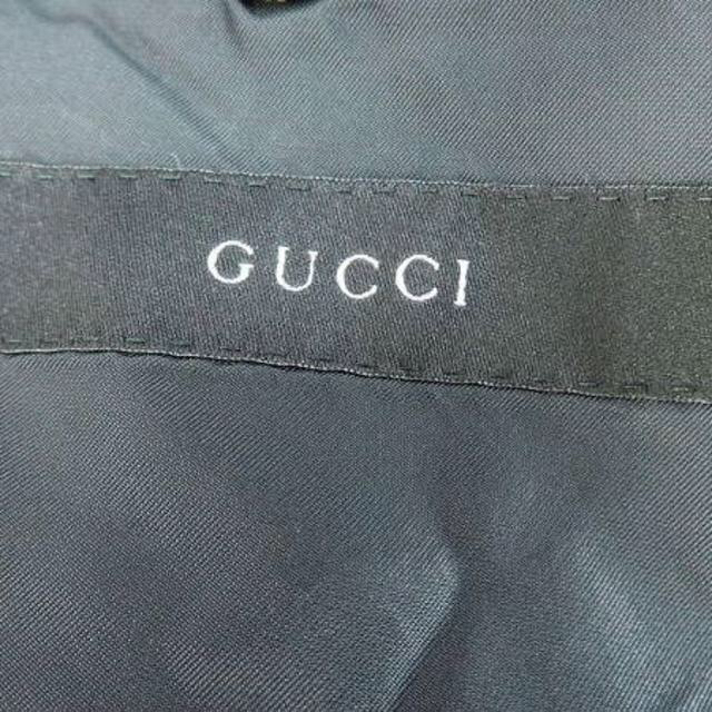 Gucci(グッチ)の☆GUCCI　グッチ　総裏　ブラックストライプ３Ｂ　羊毛ウールスーツ４４☆ メンズのスーツ(セットアップ)の商品写真