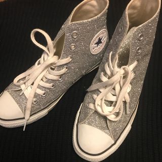 コンバース(CONVERSE)のコンバース シルバーラメ スニーカー(スニーカー)