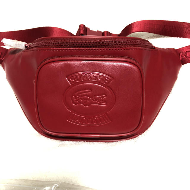 独特の素材 Supreme - 専用‼️取り置き品‼️supreme LACOSTE waist bag 赤 ショルダーバッグ
