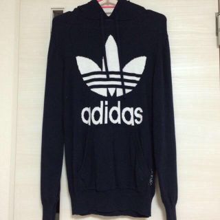 アディダス(adidas)の*)adidas ニットパーカー値下げ中(ニット/セーター)