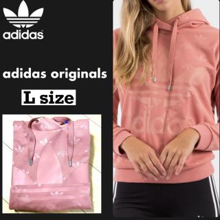 アディダス(adidas)の【新品♡タグ付】レア アディダスオリジナルス フーディー レディース Ｌサイズ(パーカー)