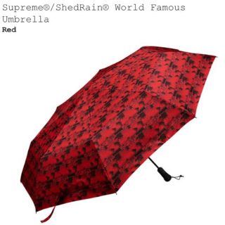 シュプリーム(Supreme)の2018ss Supreme ShedRain Umbrella 傘 Red 赤(傘)