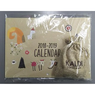 カルディ(KALDI)のカルディ KALDI オリジナル カレンダー コーヒーキャンディ付き(カレンダー/スケジュール)