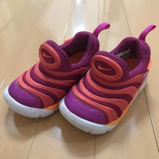 ナイキ(NIKE)の【NIKE】ナイキ・ダイナモフリー ☆ピンク×オレンジ☆14cm(スニーカー)