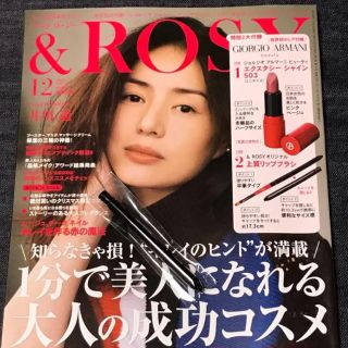 ジョルジオアルマーニ(Giorgio Armani)の&ROSY 12月号 リップ&ブラシ付(ファッション)