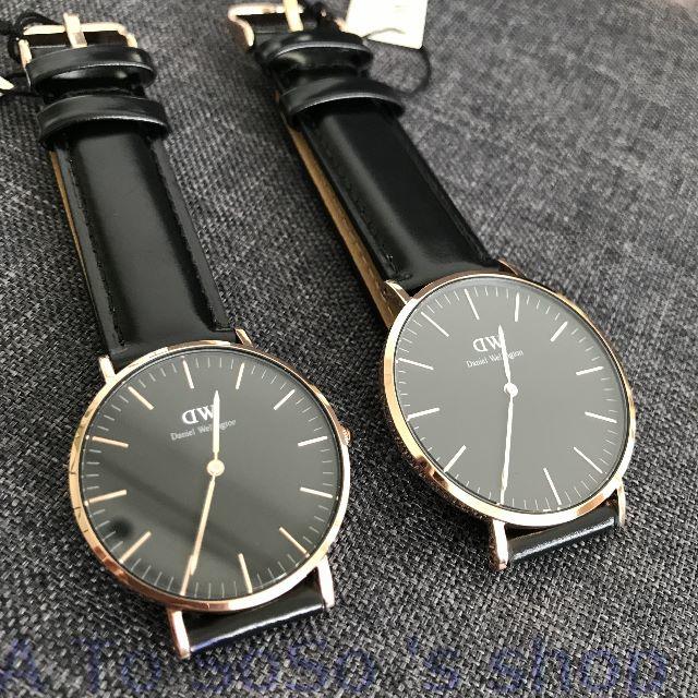 Daniel Wellington(ダニエルウェリントン)の期間限定お値下げ中☆DW　2本セット　ペアウォッ シンプル メンズ レディース メンズの時計(腕時計(アナログ))の商品写真