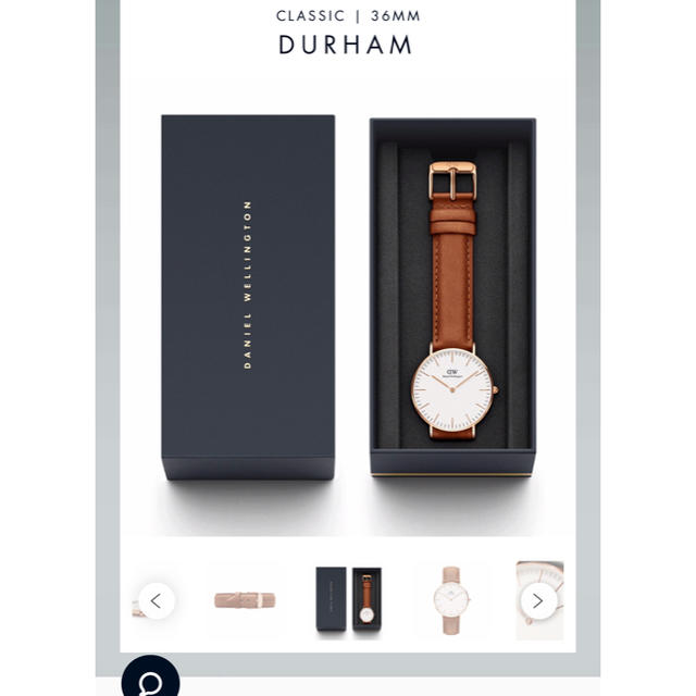 Daniel Wellington(ダニエルウェリントン)のダニウェルウェリントン 時計 クラシック ローズゴールド 茶 レディースのファッション小物(腕時計)の商品写真