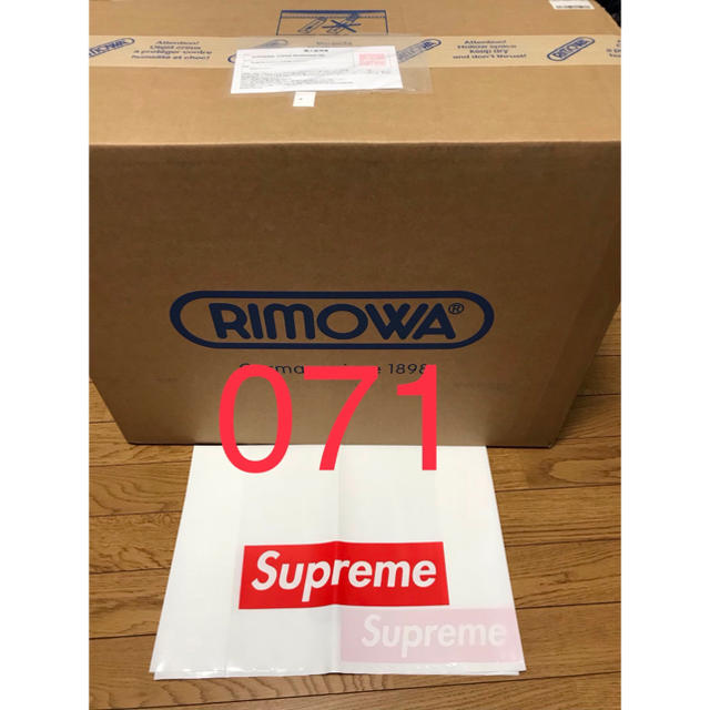 値下げ2/20までSupreme x Rimowa 45L Black 黒