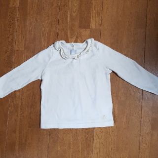 プチバトー(PETIT BATEAU)のプチバトー　襟付きカットソー(シャツ/カットソー)