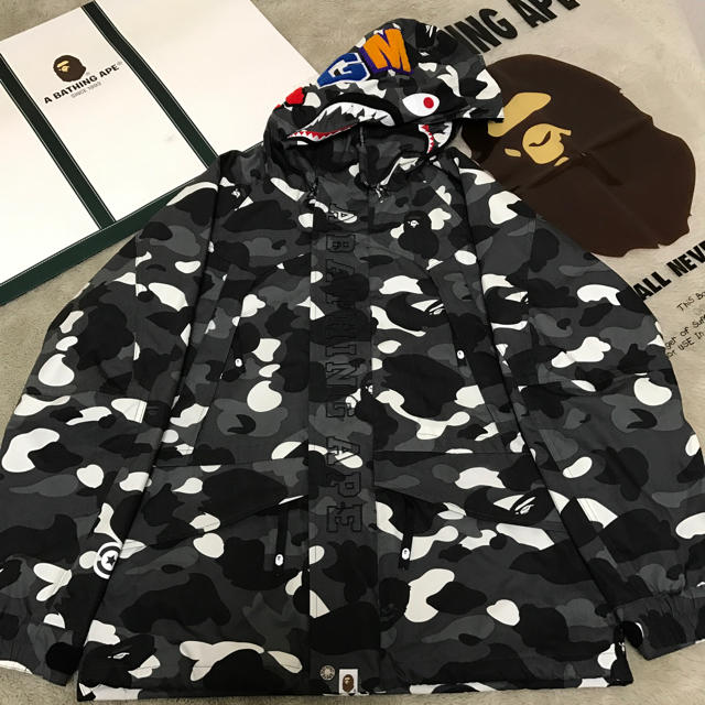 A BATHING APE - 新品 タグ付き エイプ シャーク スノーボードJKT シティーカモ Lサイズの通販 by ケットC's