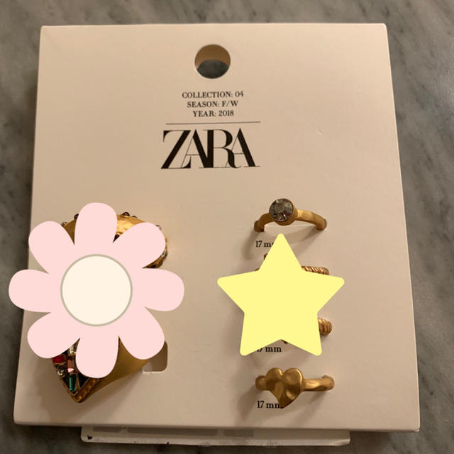 ZARA(ザラ)のZARA 店舗限定 新作リング 6個 レディースのアクセサリー(リング(指輪))の商品写真