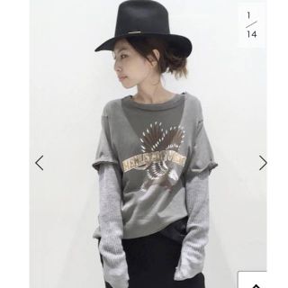 アパルトモンドゥーズィエムクラス(L'Appartement DEUXIEME CLASSE)のタグ付き新品 L'Appartement シュタンバウム イーグル Tシャツ(Tシャツ(半袖/袖なし))