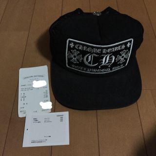 クロムハーツ(Chrome Hearts)の【心斎橋店購入】クロムハーツ キャップ 帽子 黒 ブラック (キャップ)