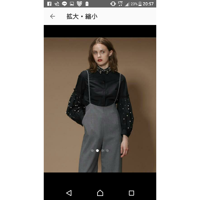 GRACE CONTINENTAL(グレースコンチネンタル)の今季 18AW 新品 グレースコンチネンタル ドット刺繍ブラウス レディースのトップス(シャツ/ブラウス(長袖/七分))の商品写真