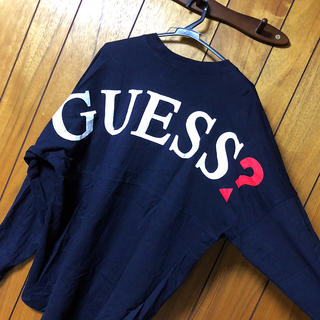 ゲス(GUESS)のGUESS ロングTシャツ Lサイズ(Tシャツ/カットソー(七分/長袖))