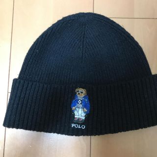 ポロラルフローレン(POLO RALPH LAUREN)のポロラルフローレン ポロベア ニット ブラック(ニット帽/ビーニー)