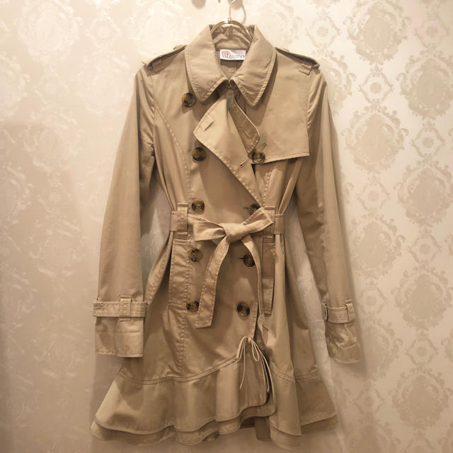 Sale✩RED Valentino ラッフルトレンチコート - トレンチコート