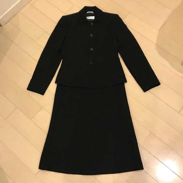 Max Mara(マックスマーラ)のMax Mara マックスマーラ♡白タグ♡ブラックフォーマル♡スーツ レディースのフォーマル/ドレス(スーツ)の商品写真