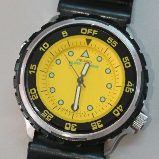 セイコー(SEIKO)のセイコー サーフタイマー 8C25-0010 希少 80年代 ダイバー アラーム(腕時計(アナログ))