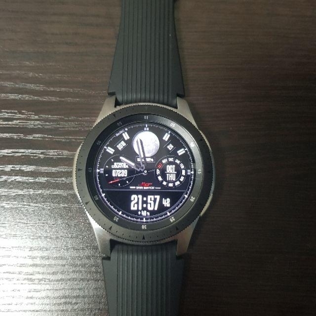 SAMSUNG - 【美品】Galaxy watch 46mm シルバー 新品フィルム付きの ...