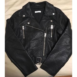 アバクロンビーアンドフィッチ(Abercrombie&Fitch)のアバクロ フェイクレザーライダース ジャケット(ライダースジャケット)