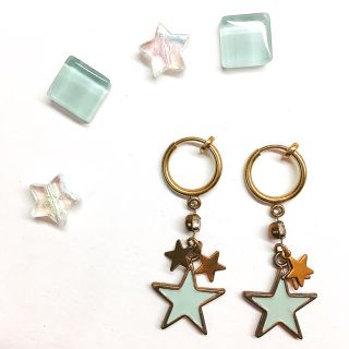 クレアーズ(claire's)の星のイヤリング(ブルー)(イヤリング)