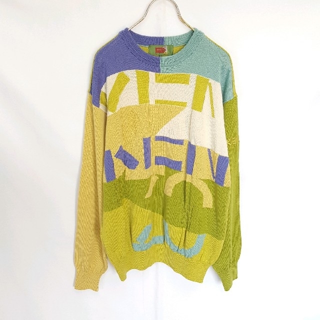KENZO - ★old KENZO デザイン ニット ウール セーターの通販 by sada's shop｜ケンゾーならラクマ