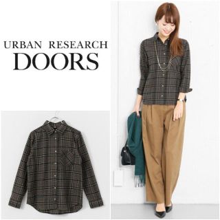 アーバンリサーチドアーズ(URBAN RESEARCH DOORS)の【新品】URBAN RESEARCH DOORS ネルチェックシャツ(シャツ/ブラウス(長袖/七分))