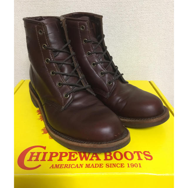 CHIPPEWA - チペワ 97061 6インチ プレーントゥ コードバンの CHIPPEWA - チペワ 97061 6インチ プレーントゥ コードバンの