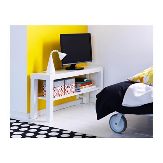 IKEA(イケア)の 【IKEA】LACK テレビ台, ホワイト, 90x26 cm インテリア/住まい/日用品の収納家具(棚/ラック/タンス)の商品写真