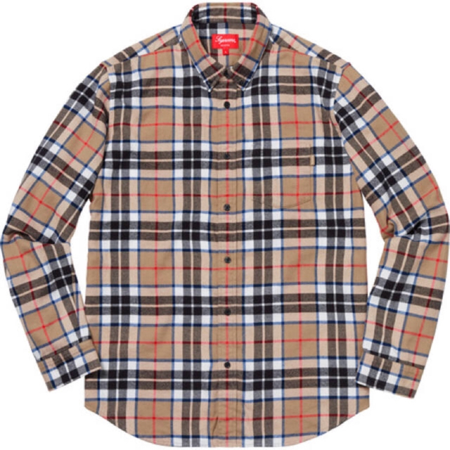 XL Supreme 18FW Tartan L/S Flannel shirt