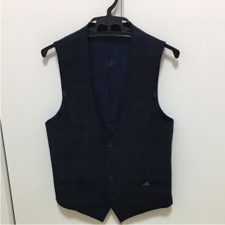 テットオム(TETE HOMME)の【11/7まで値下げ】TETE HOMME ジレ ベスト ネイビー Sサイズ(ベスト)